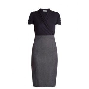 Max Mara Wrap-effect Stretch-jersey and Wool Dress